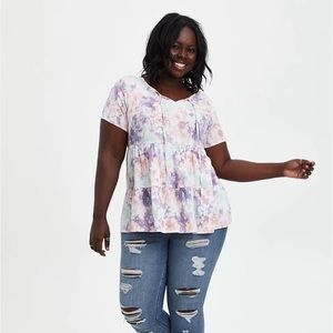 Torrid 1x babydoll top